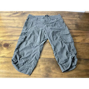 KUHL Womens Size 8 Kontra Capris Gray Hiking Activewear Convertible Capri Shorts